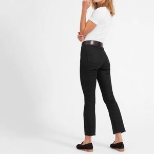 NWT Black Everlane High Rise Kick Crop